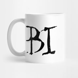 Dark and Gritty Biker Text Mug